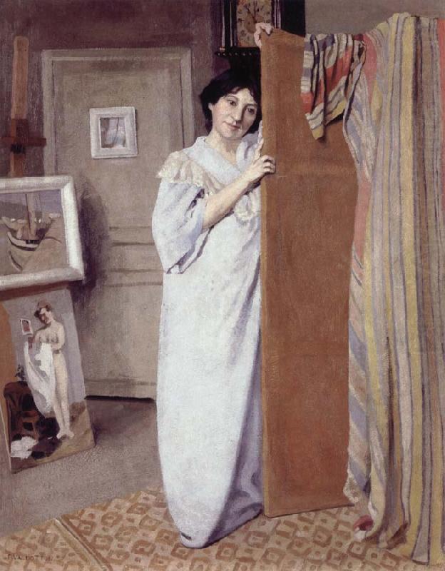 Felix Vallotton Gabrielle Vallotton in the Studio china oil painting image